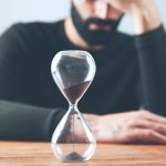 A man thinks about the duration of his divorce case